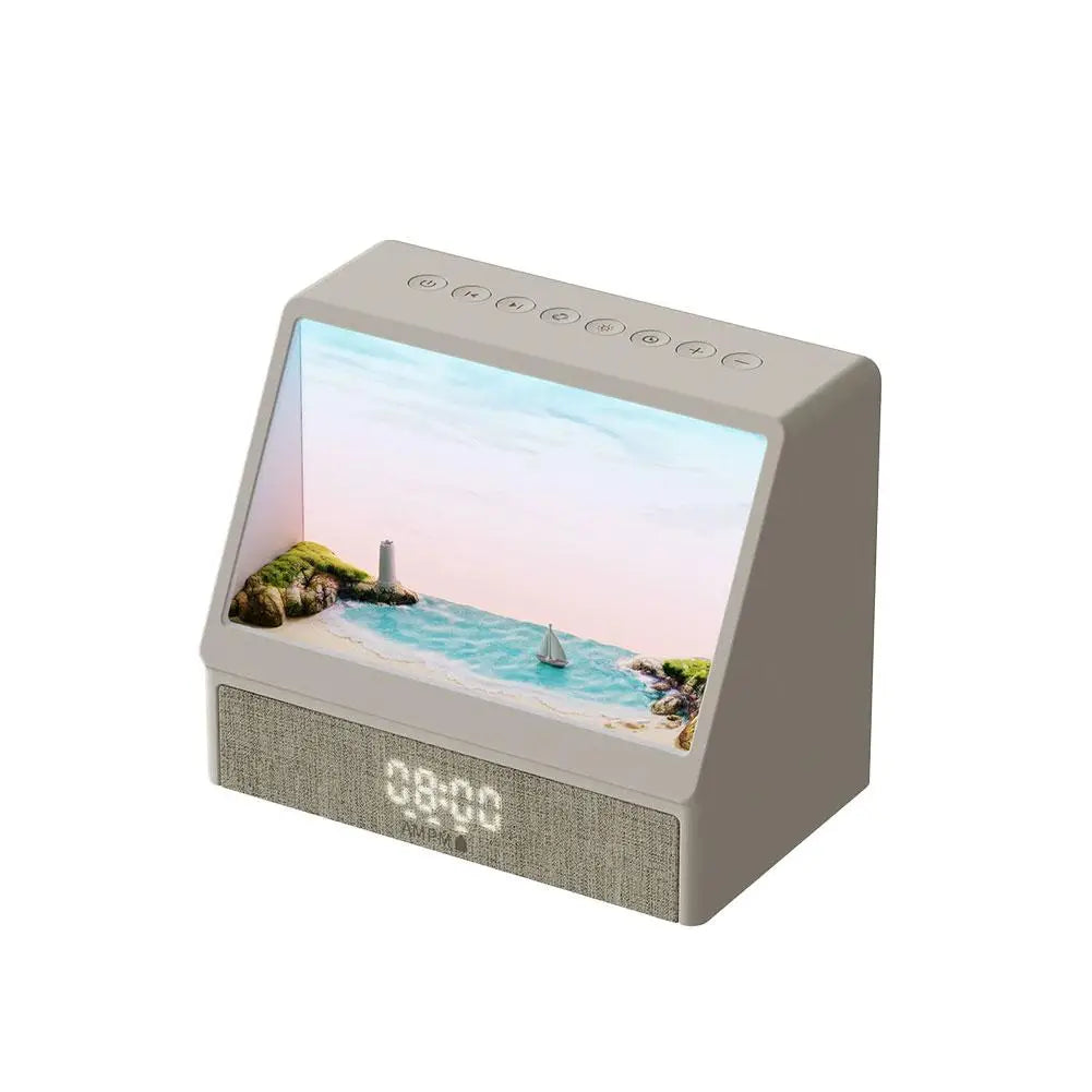Bluetooth Sunrise Alarm Clock Table Light White Noise Wake up Light with 12 Sounds Dimmable Sleep Clock for Adults Kids Bedroom