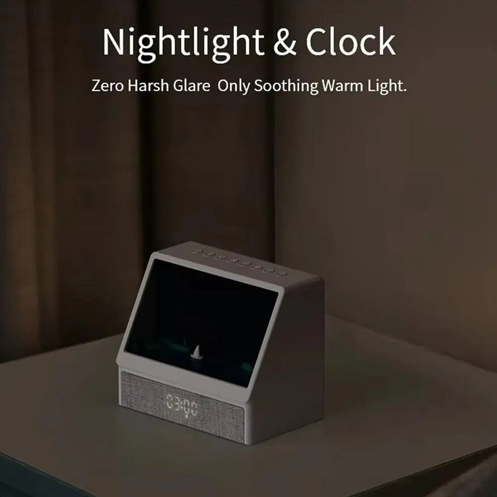 Bluetooth Sunrise Alarm Clock Table Light White Noise Wake up Light with 12 Sounds Dimmable Sleep Clock for Adults Kids Bedroom